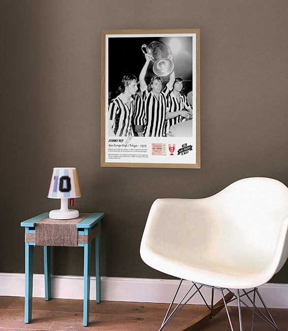 Johnny Rep Ajax poster voorbeeld 1 Johnny Rep Ajax poster voorbeeld 1