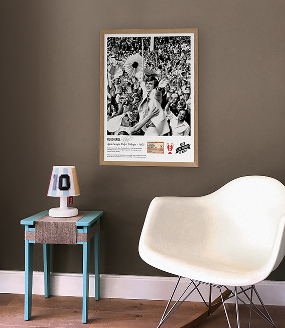 Ruud Krol Ajax poster voorbeeld 1 Ruud Krol Ajax poster voorbeeld 1